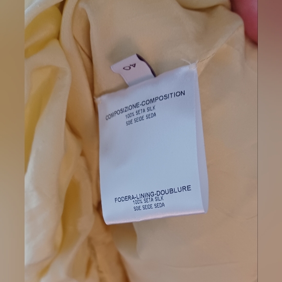 Stella McCartney silk mini dress. Size 40 (6 US) in yellow - Picture 5 of 5